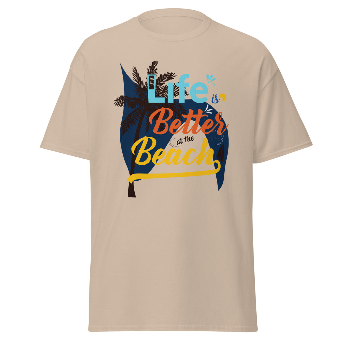 Beachside Escape - Unwind with Every Wave - - T-shirts