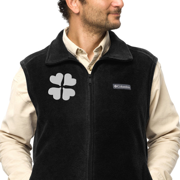 Blossom in Comfort - Men’s Columbia Floral Fleece Vest - - Jackets