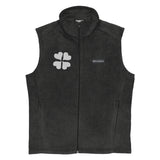 Blossom in Comfort - Men’s Columbia Floral Fleece Vest - Charcoal Heather - Jackets