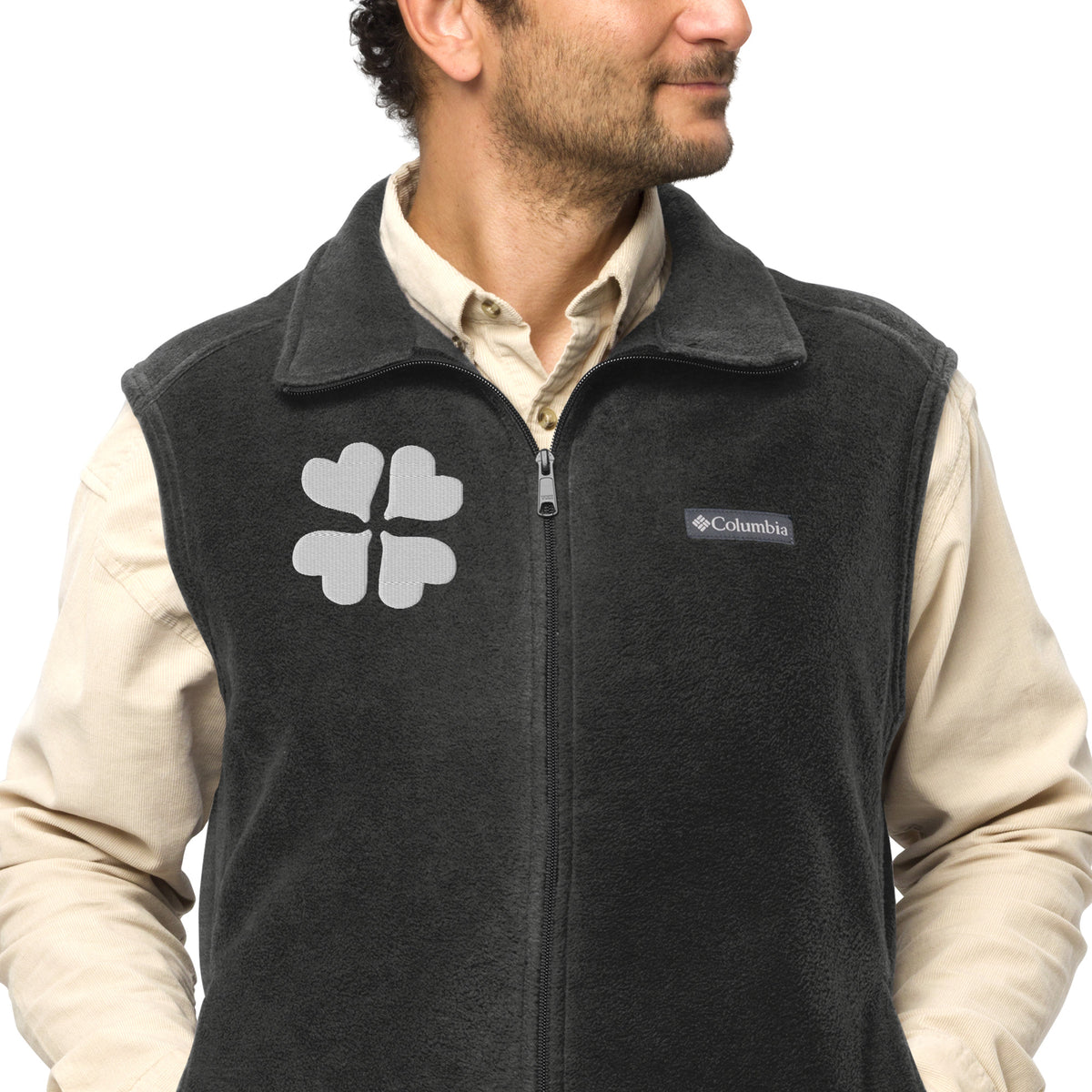 Blossom in Comfort - Men’s Columbia Floral Fleece Vest - - Jackets