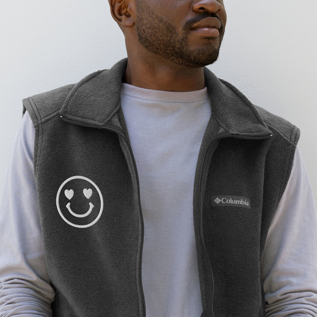 Smile Every Day - Men’s Columbia Fleece Vest - -