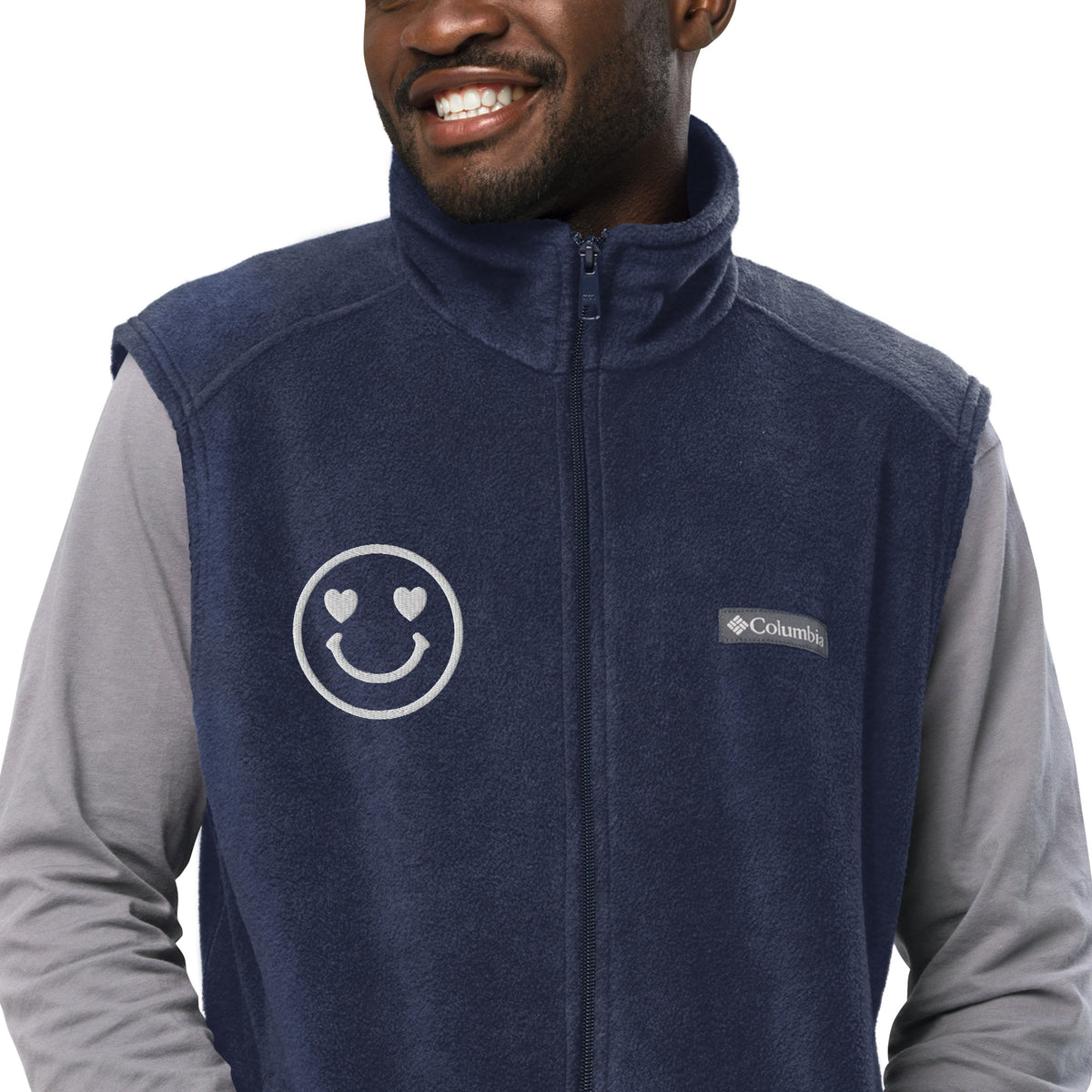 Smile Every Day - Men’s Columbia Fleece Vest - -