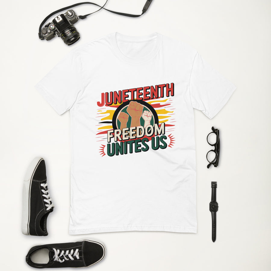 Freedom Unites Us Juneteenth Tee Gift - White - T-shirt