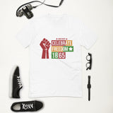 Celebrate Freedom 1865 Juneteenth Tee - White - T-shirt