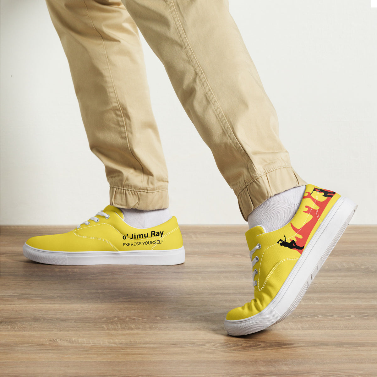 Blaze a Trail - Striking Yellow Sneakers - - shoes