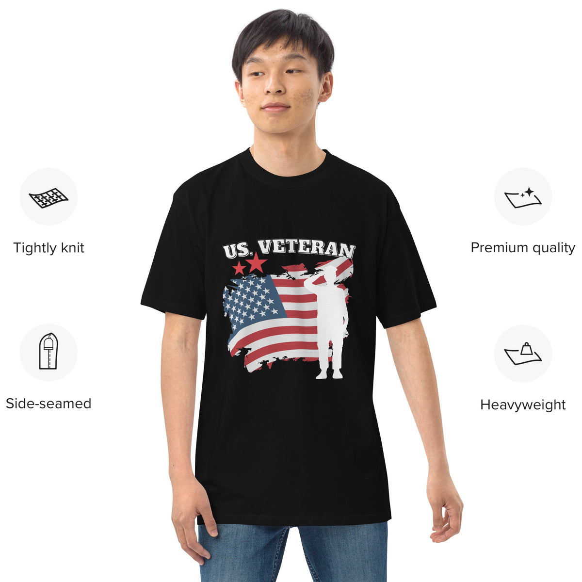 Honoring Service - US Veteran Tribute Tee - - T-Shirts