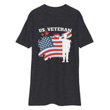 Honoring Service - US Veteran Tribute Tee - Charcoal Heather - T-Shirts