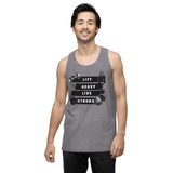 For the Strong at Heart – Bold Gym Lover’s Tank - Athletic Heather - Tank Tops