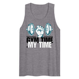 My Time, My Strength - Gym Lover's Premium Tank - Athletic Heather - Tank Tops