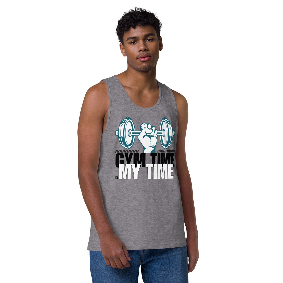 My Time, My Strength - Gym Lover's Premium Tank - - Tank Tops