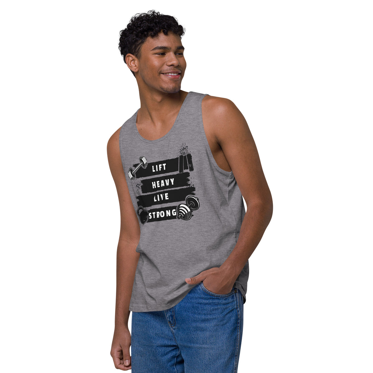 For the Strong at Heart – Bold Gym Lover’s Tank - - Tank Tops