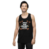 Push Harder, Shine Brighter – Premium Gym Lover’s Tank - Black - Tank Tops