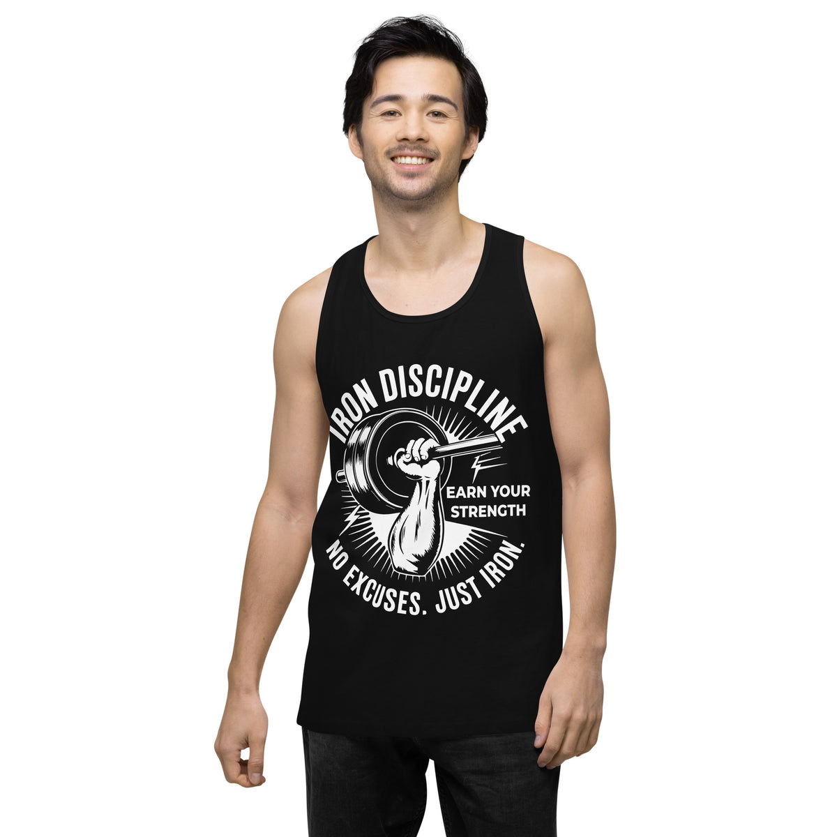 Men’s Premium Tank Top – Iron Gift for Gym Bros - - Tank Tops