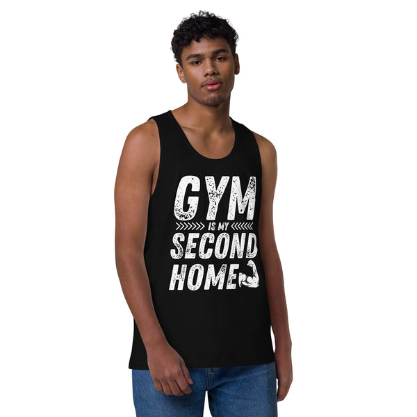 Wear Your Gym Pride - Bold Cotton Heritage Tank Top - Black - Tank Tops