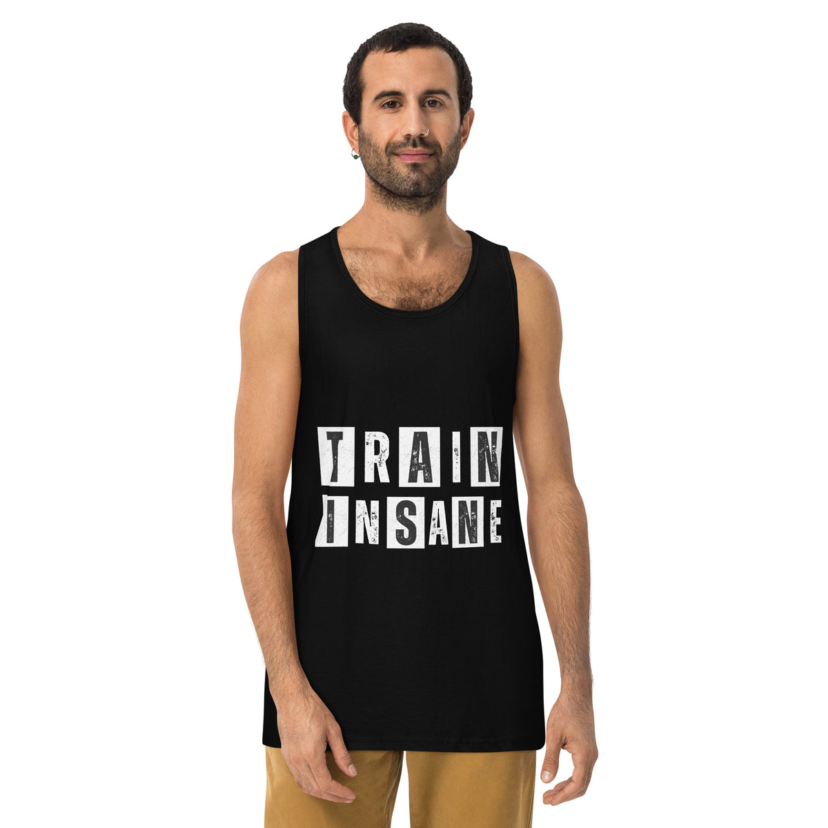 Hardcore Motivation - Men’s Tank Top for Lifters - - Tank Tops