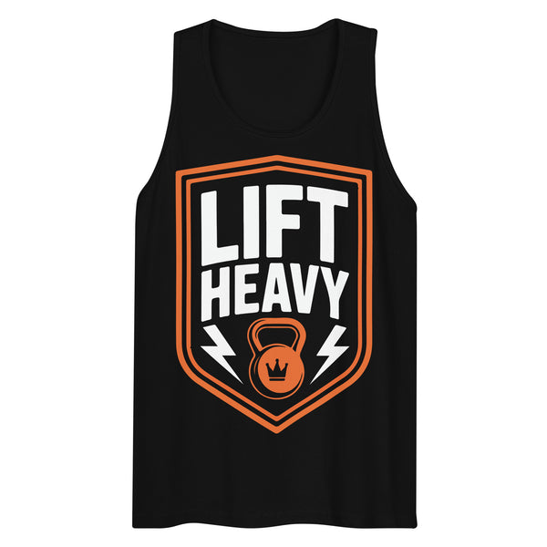 Heavy Lifting Starts Here – Men’s Motivational Tank - - Tank Tops