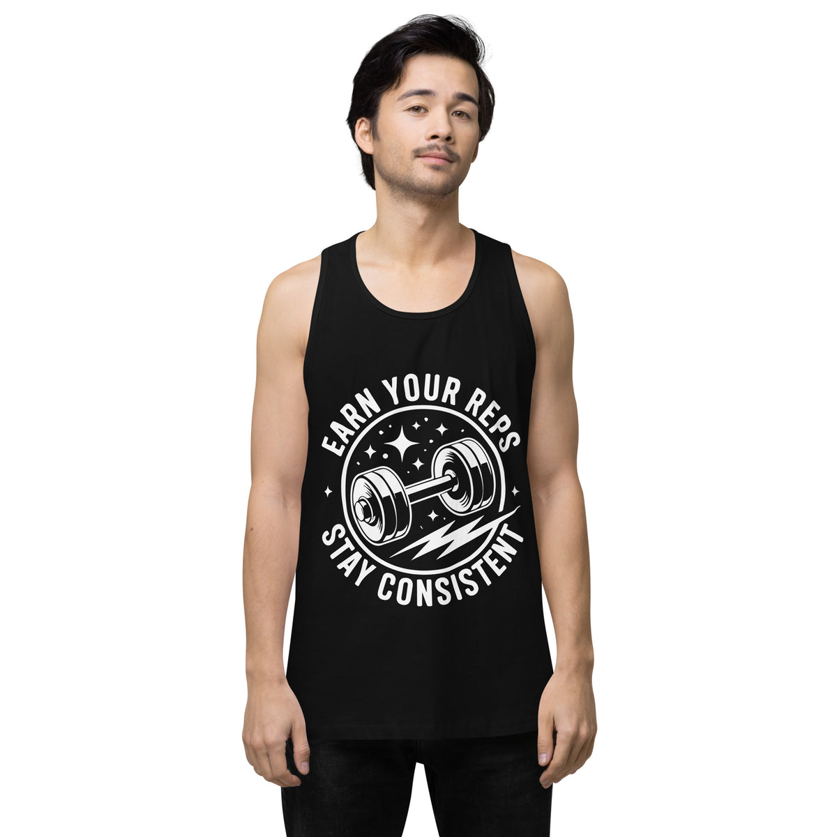 Earn Your Reps – Men’s Tank Top Gift for Consistency - 2XL - Tank Tops