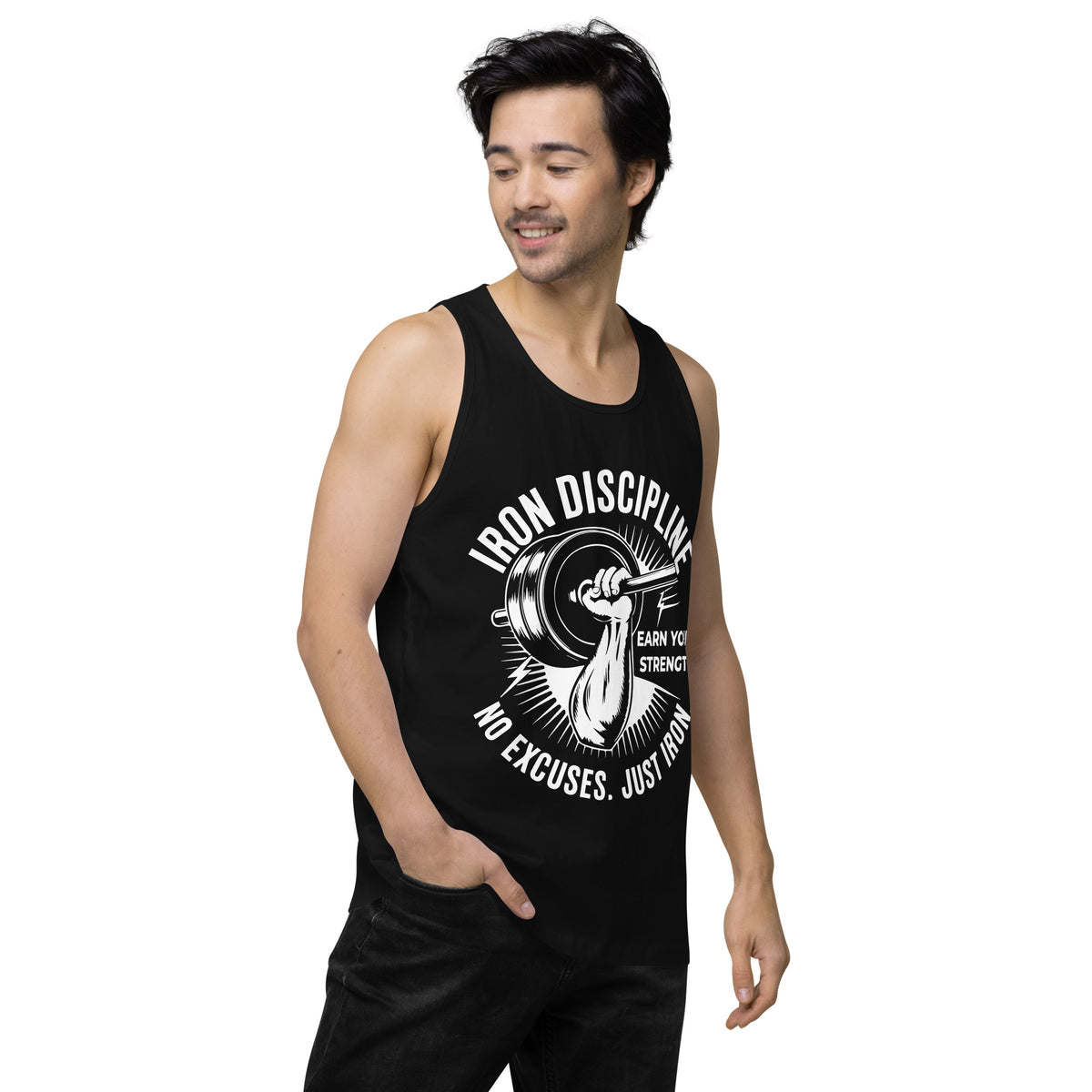 Men’s Premium Tank Top – Iron Gift for Gym Bros - - Tank Tops