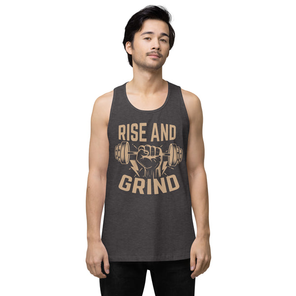 Fuel Your Fitness Journey – Motivational Gym Tank - Charcoal Heather - Tank Tops