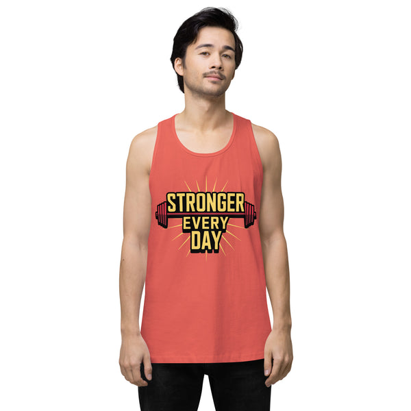 Men’s Gym Tank Top for Strength Gifts - Coral - Tank Tops