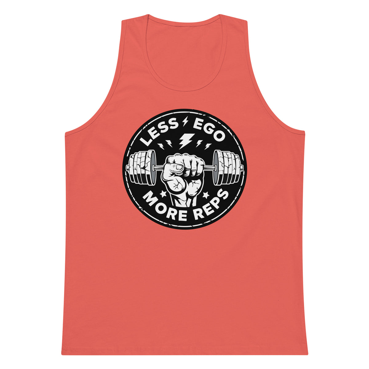 Less Ego Gym Tank for Fitness Lovers - Coral - Tank Tops
