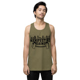 Pain is Fuel Tank Top for Gym Lovers - Military Green - Tank Tops