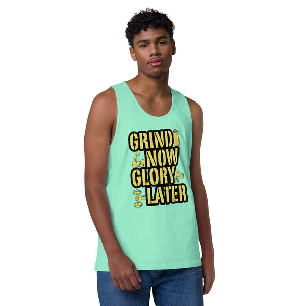 Earn Your Glory – Bold Gym Tank for the Dedicated - Mint - Tank Tops