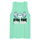 My Time, My Strength - Gym Lover's Premium Tank - Mint - Tank Tops