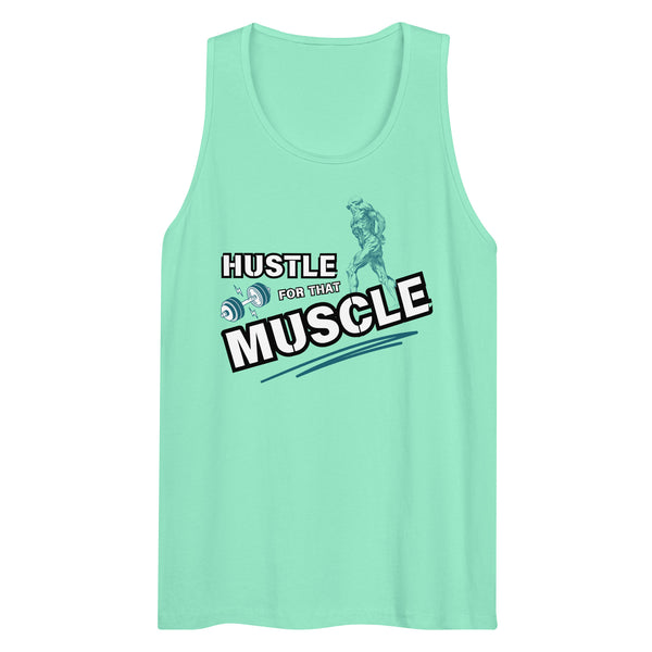 Hustle Hard, Muscle Up - A Gym Lover’s Essential - - Tank Tops