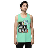 Lift Sweat Repeat - Unleash Your Inner Strength - Mint - Tank Tops