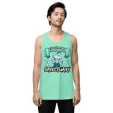 The Gym Is My Sanctuary – Empower Your Fitness Journey - Mint - Tank Tops