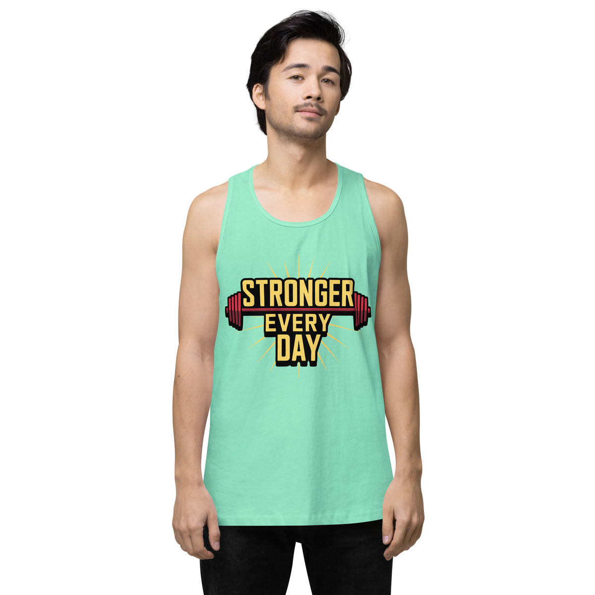 Men’s Gym Tank Top for Strength Gifts - Mint - Tank Tops