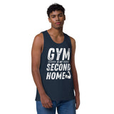 Wear Your Gym Pride - Bold Cotton Heritage Tank Top - Navy - Tank Tops