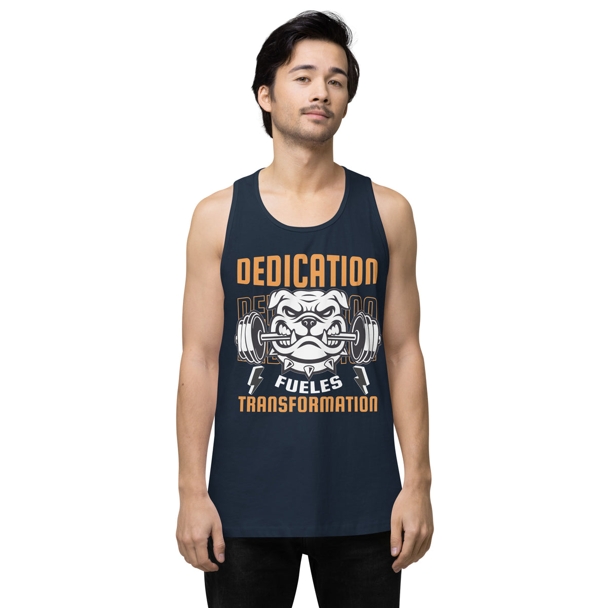 Fuel Your Fitness Journey – Gym Lover’s Ultimate Tank Top - Navy - Tank Tops