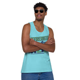 Lift, Repeat, Conquer – Motivational Gym Tank Top - Pacific Blue - Tank Tops