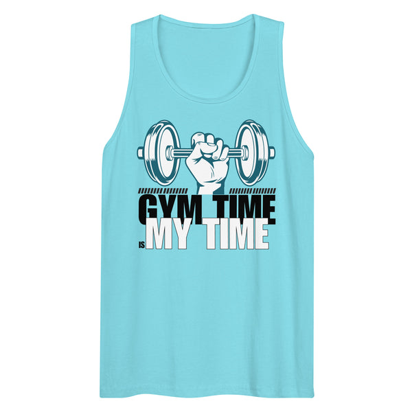 My Time, My Strength - Gym Lover's Premium Tank - Pacific Blue - Tank Tops