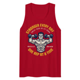 Sweat Now or Sit Down – Gym Enthusiast’s Essential Tank - Red - Tank Tops