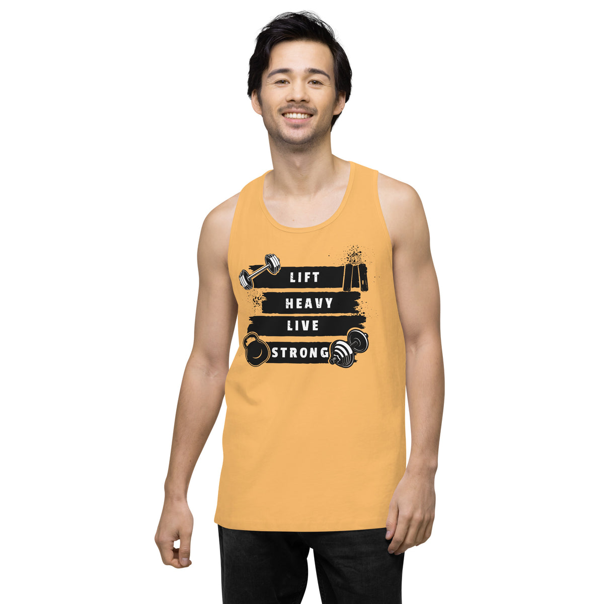 For the Strong at Heart – Bold Gym Lover’s Tank - Squash - Tank Tops