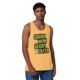 Earn Your Glory – Bold Gym Tank for the Dedicated - Squash - Tank Tops