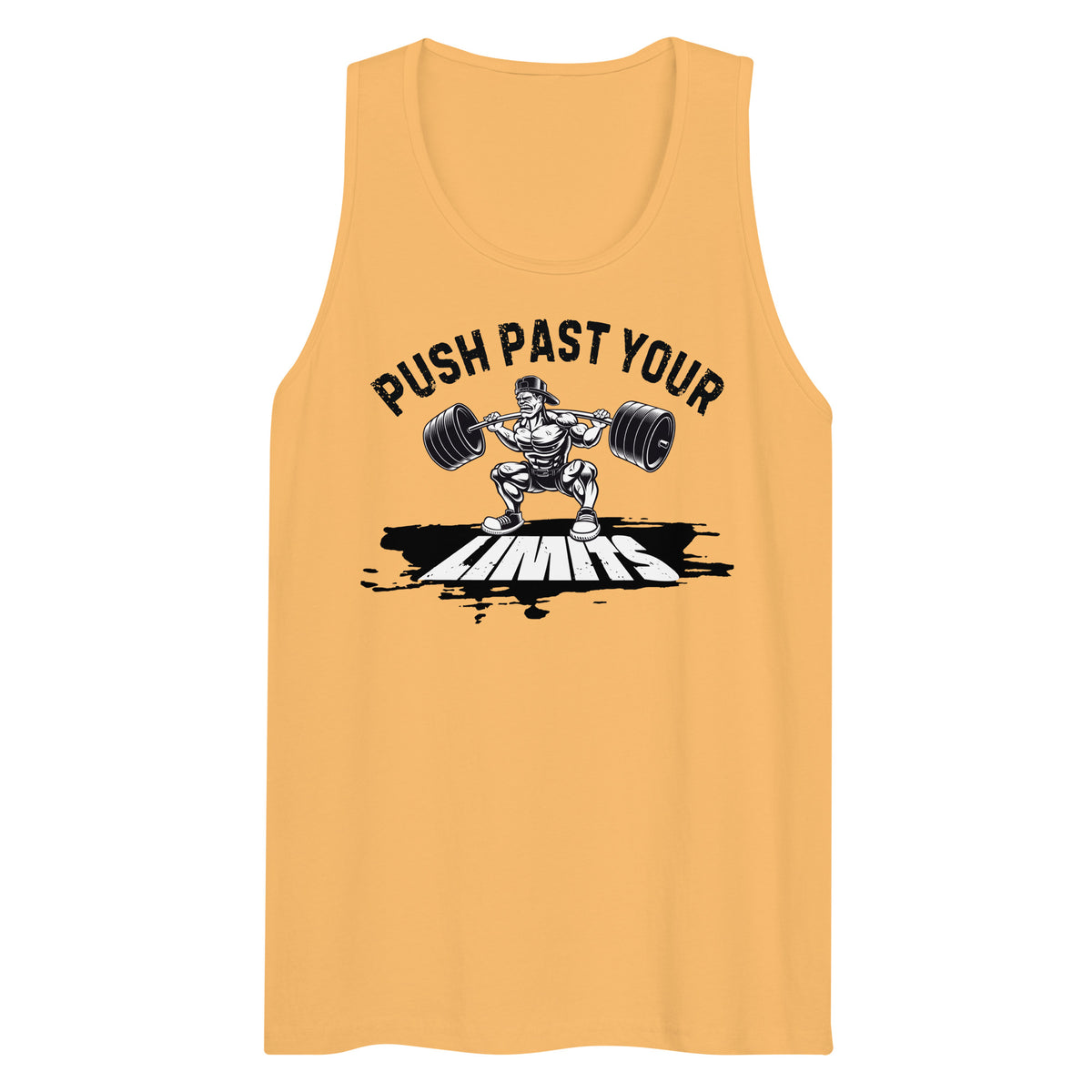 Push Past Your Limits - Empowering Gym Lovers Tank - - Tank Tops