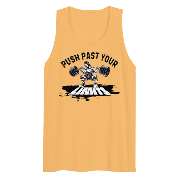 Push Past Your Limits - Empowering Gym Lovers Tank - - Tank Tops