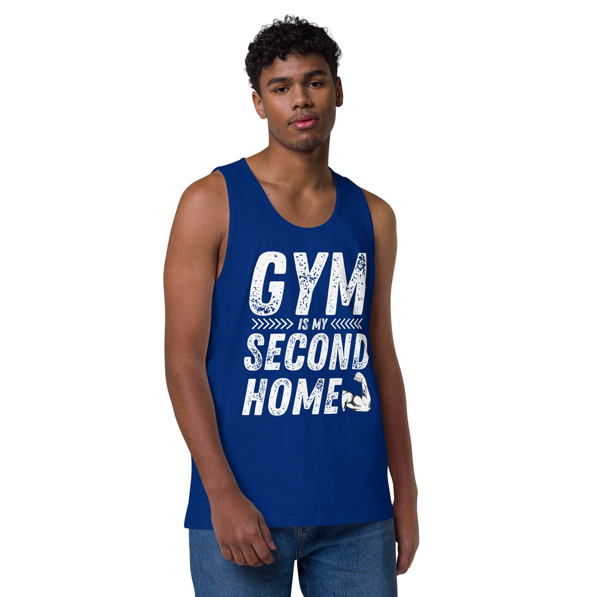 Wear Your Gym Pride - Bold Cotton Heritage Tank Top - Team Royal - Tank Tops