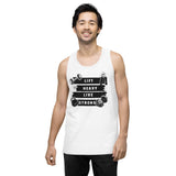 For the Strong at Heart – Bold Gym Lover’s Tank - White - Tank Tops