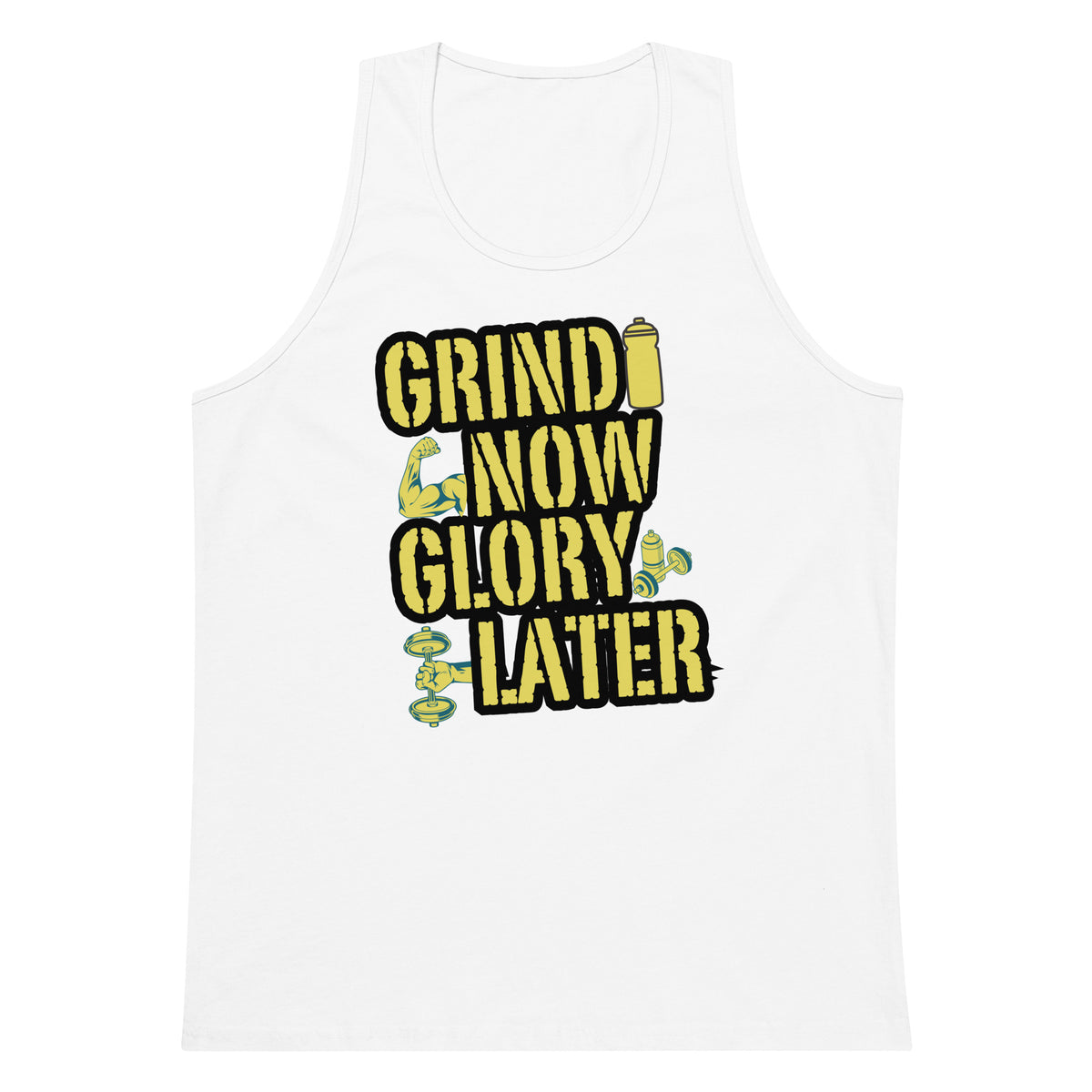 Earn Your Glory – Bold Gym Tank for the Dedicated - - Tank Tops