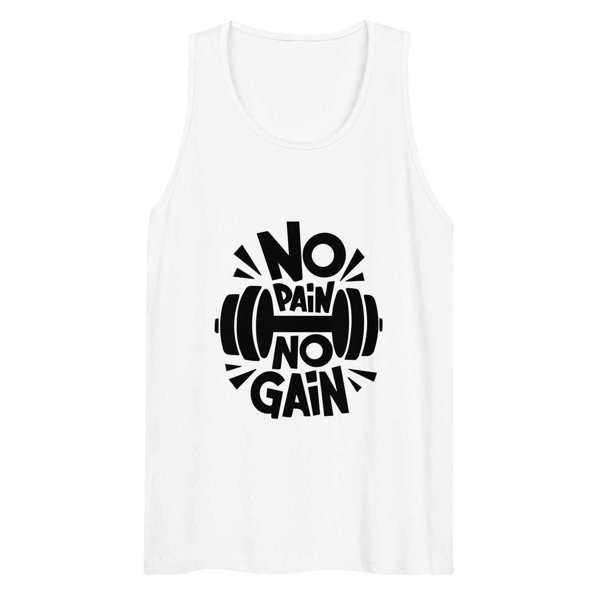 No Pain No Gain – Men’s Tank Top Gift for Gym Fans - 2XL - Tank Tops