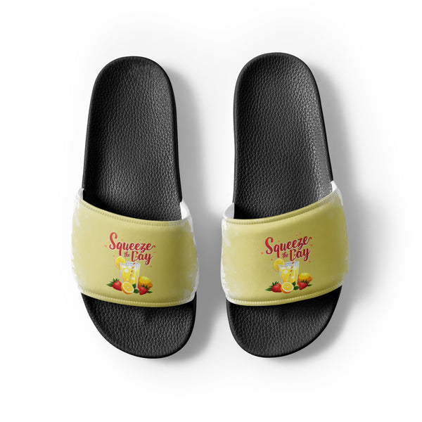 Gift for Him – “Squeeze the Day” Men’s Slides - - Slides