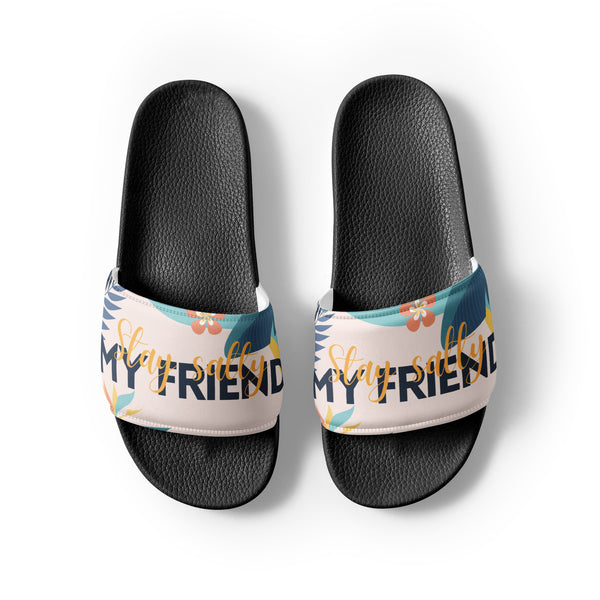 Gift for Him – “Stay Salty” Men’s Slides - - Slides