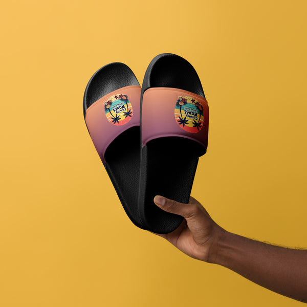 “Catch Dreams” Men’s Slides – Summer Gift - Black - Slides