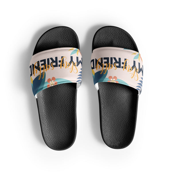 Gift for Him – “Stay Salty” Men’s Slides - Black - Slides