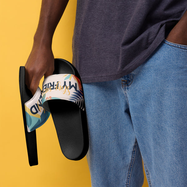 Gift for Him – “Stay Salty” Men’s Slides - - Slides